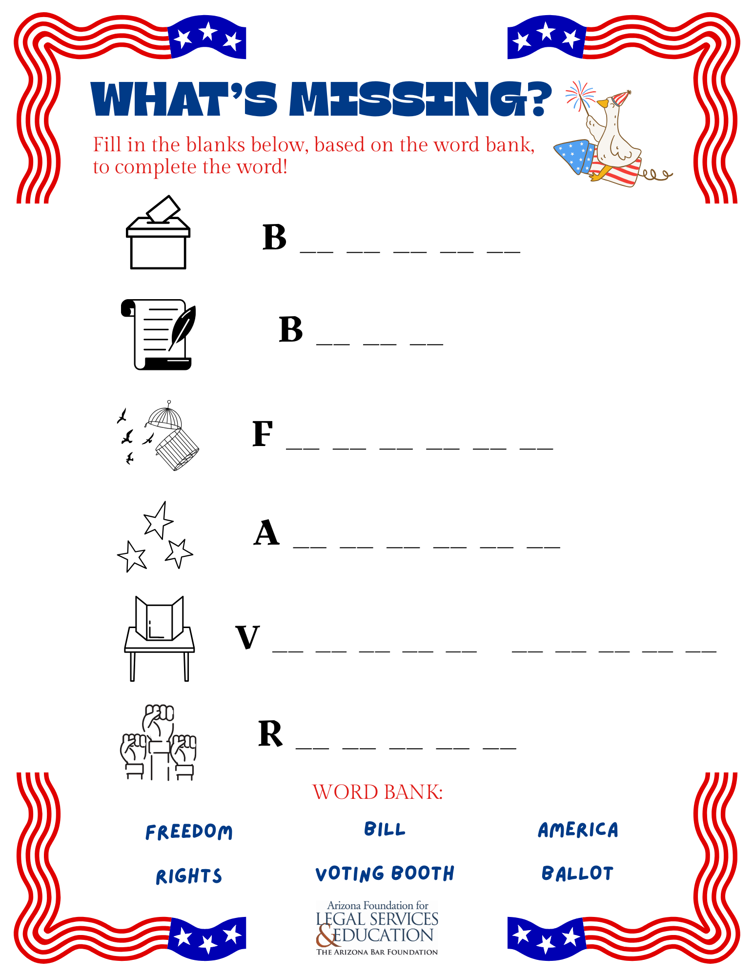 Elections Fill in the Blank